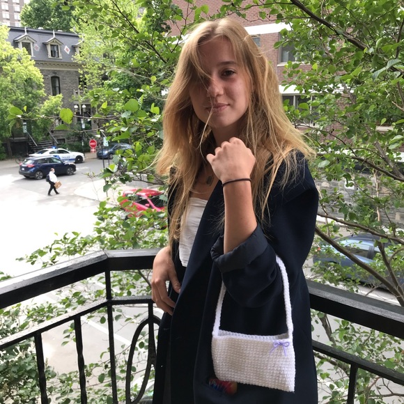 Handmade Crochet Shoulder Bag - Picture 4 of 6